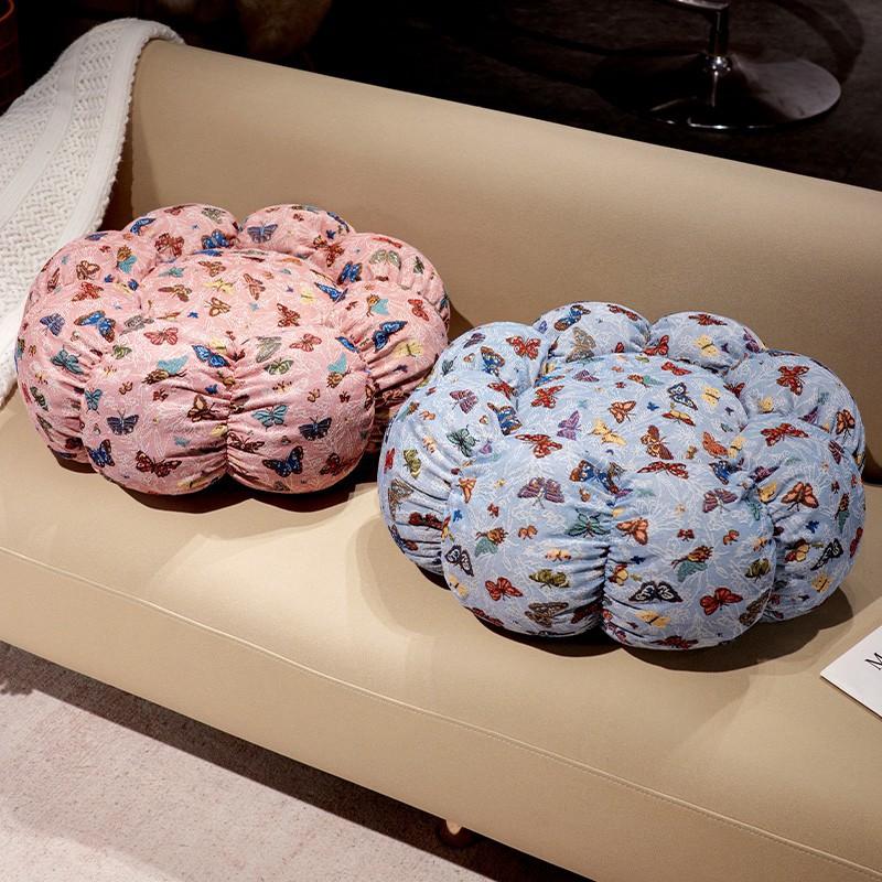 Cartoon Pattern Seat Cushion Chinese Floral Futon Floor Cushion Ground Seat Cushion Home Seat Pier Girl Tatami Futon Cushion