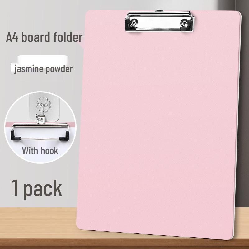 A4 Vertical Plastic Clipboard with Hard Board Clip for Writing and Storage