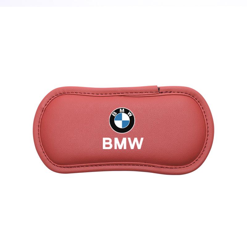 BBIG5 Car Interior Leg Knee Rest Pads Leather Cushion Valve Cap Auto Sticker For BMW X1 X2 X3 X5 X4 X6 X7 iX3 F20 F10 F07 E70 E46 E90