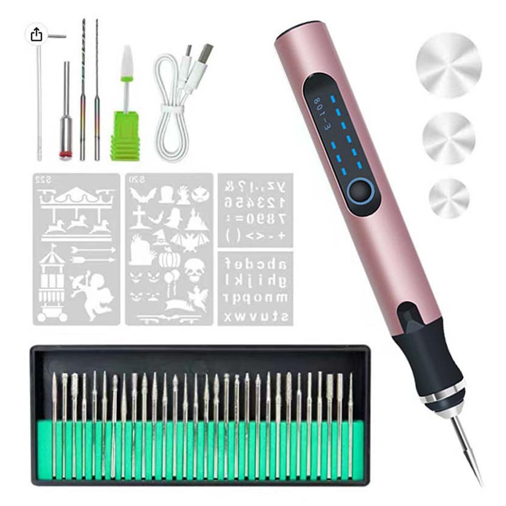 USB Akku-Rotationswerkzeug-Set Holzbearbeitung Gravurstift DIY Für Schmuck Metall Glas Mini Akku-Bohrmaschine Handwerkzeug
