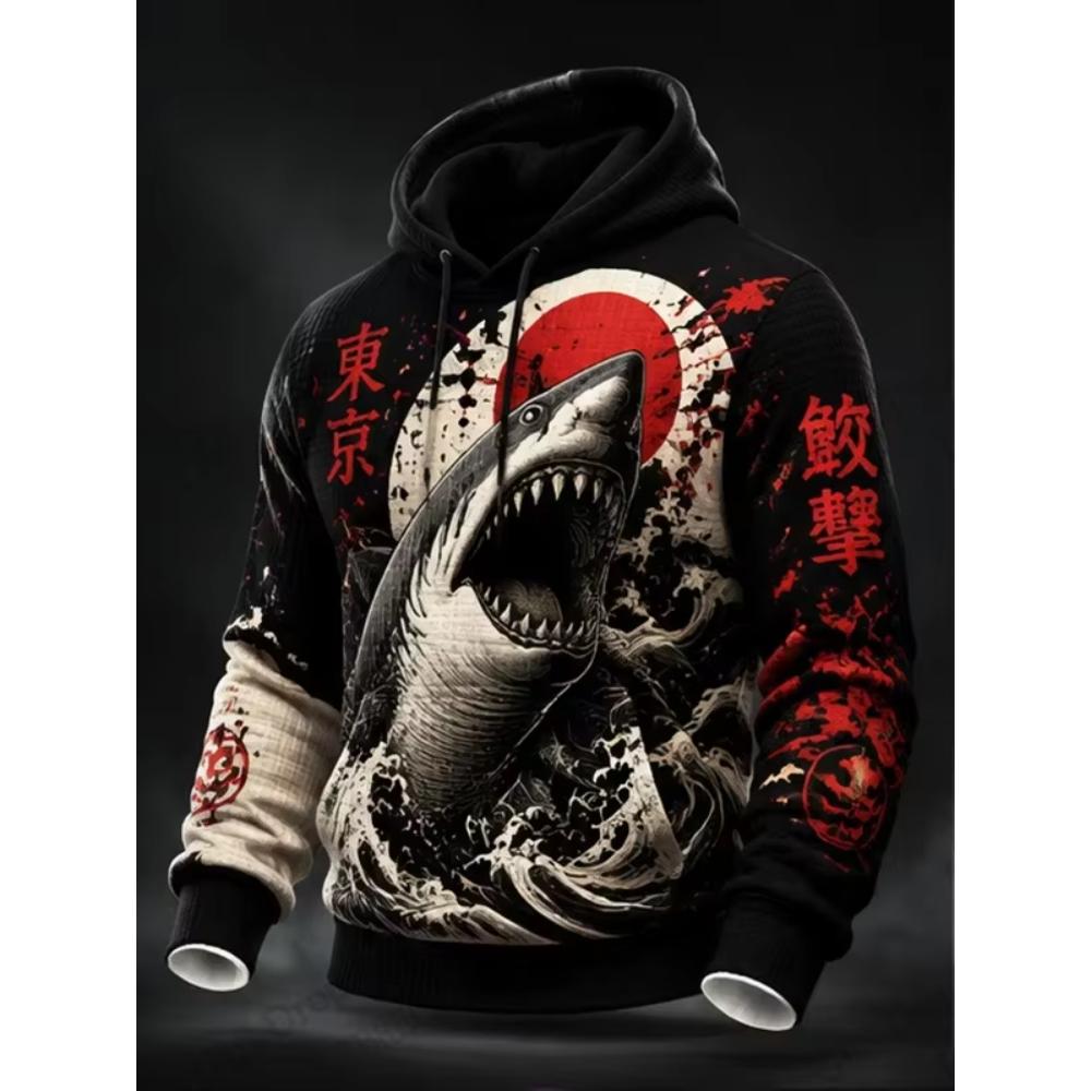 Casual Men's Thermal Hoodie Stylish Simple Loose Hoodies Sweatshirts Men’s
