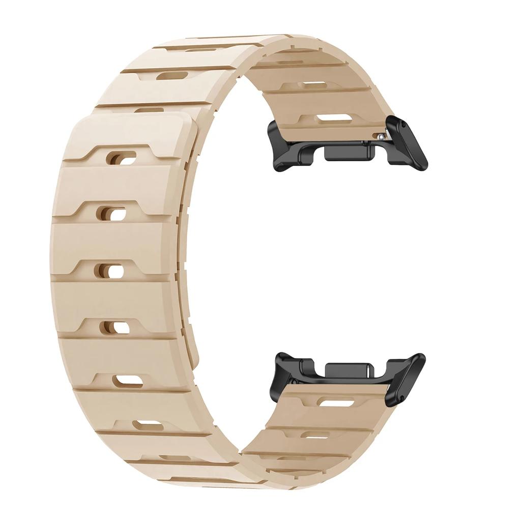 Magnetiskt Band För Samsung Galaxy Watch 8/8classic Ultra 2025/7 47mm Tvåfärgat Silikonband För Galaxy Justerbart Sportarmband