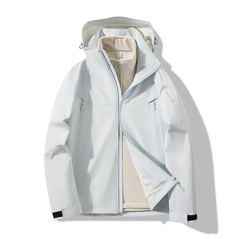 Women's 3-in-1 Waterproof Windproof Warm Jacket Set for Autumn/Winter Mountaineering