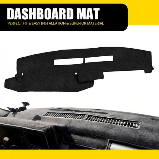 For Chevrolet Silverado 1988-1991 1992 1993 1994 Black Dash Cover Mat Dashmat EA