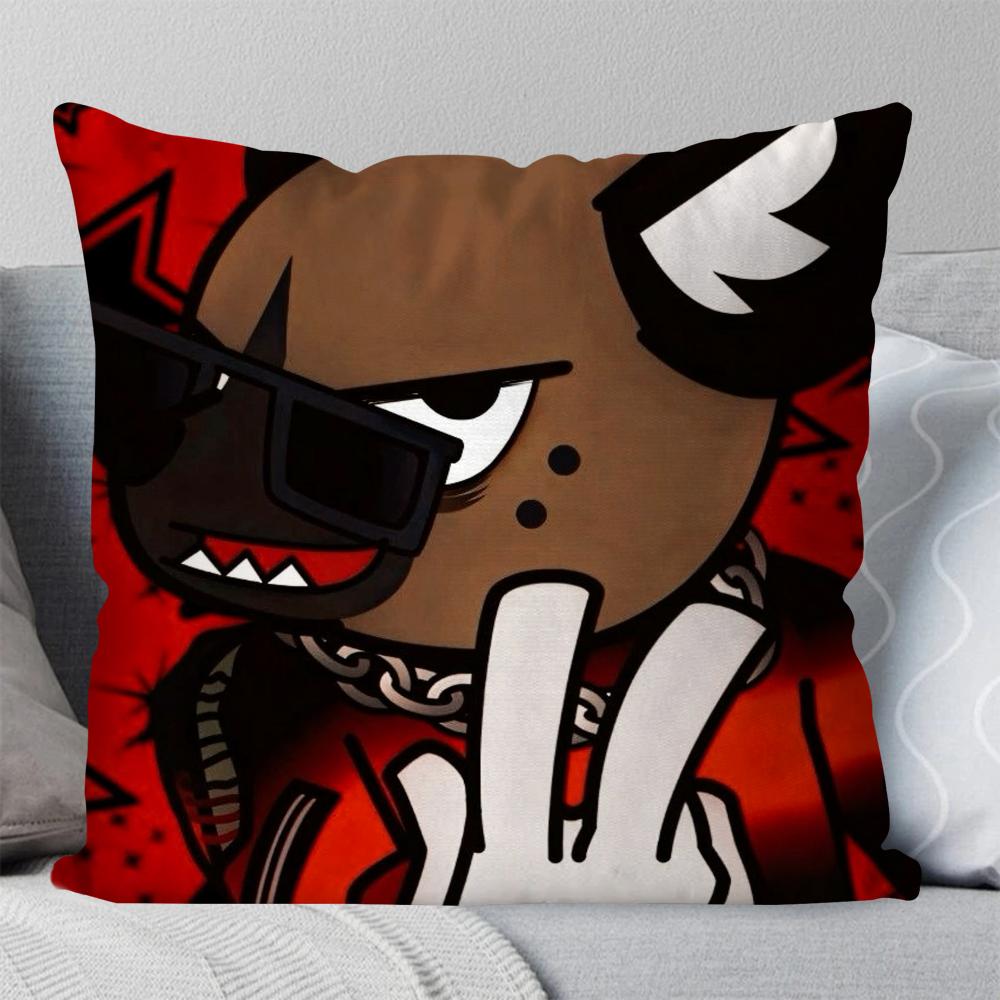 Cartoon Cute A-Aggretsuko Pillow Case Square Pillow Bedroom Sofa Leisure Comfort Cushion Car Living Room Home Decoration 40X40