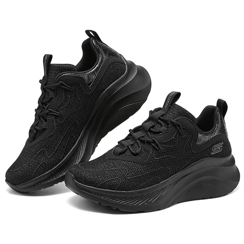 

Skechers Women s Elevated Platform Mesh Sports Shoes US 6.5