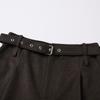 Xiangying High-Waisted Cropped Casual Pants