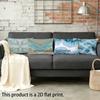 Wave Pattern Rectangle Pillowcase Suitable For Sofa Bedroom Car Pillow Cover Cushion Rectangular Back Cushion