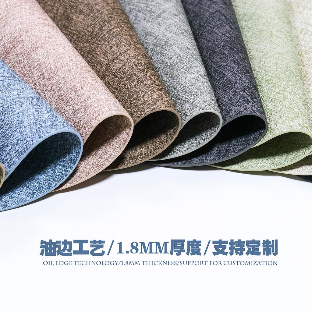 Round PU Leather Placemats Dual-Sided Non-Slip Heat-Resistant Table Mats Home Hotels Dining