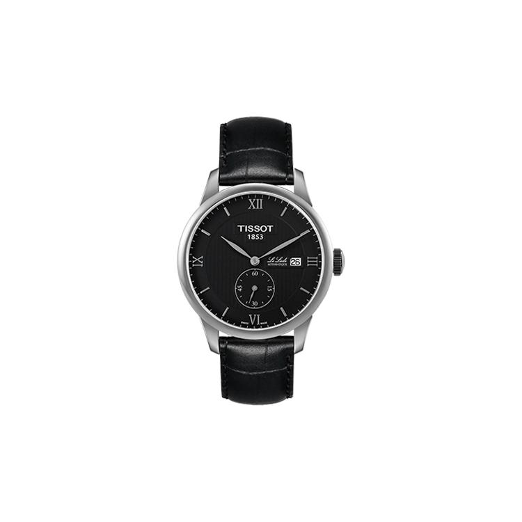 Tissot Relojes Mecánicos Automáticos para Hombre Reloj 39.3mm Esfera Negra Caja de Acero Inoxidable Correa de Cuero T006.428.16.058.01