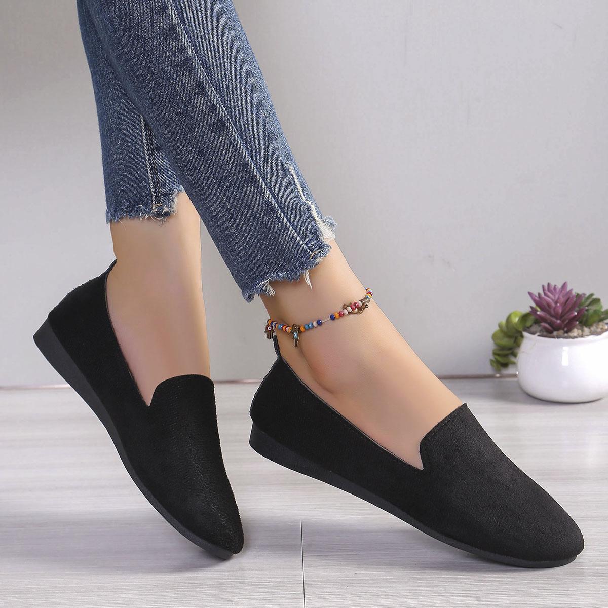 Женские туфли на плоской подошве весна-осень модные лоферы новые повседневные удобные — фото 3