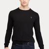 Polo Ralph Lauren Solid Color Pony Embroidered Crew Neck Long Sleeve Sweater Men sweater Black 710684957-008