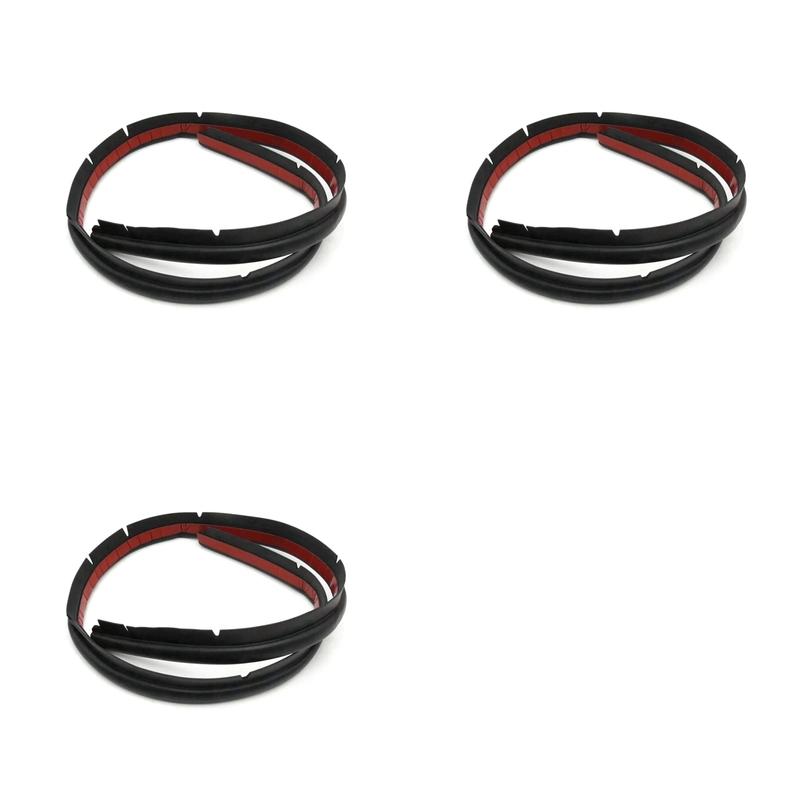 3X Car Front Bonnet Rubber Seal Strip For Toyota Corolla 2007-2013 53395-02030 5339502030