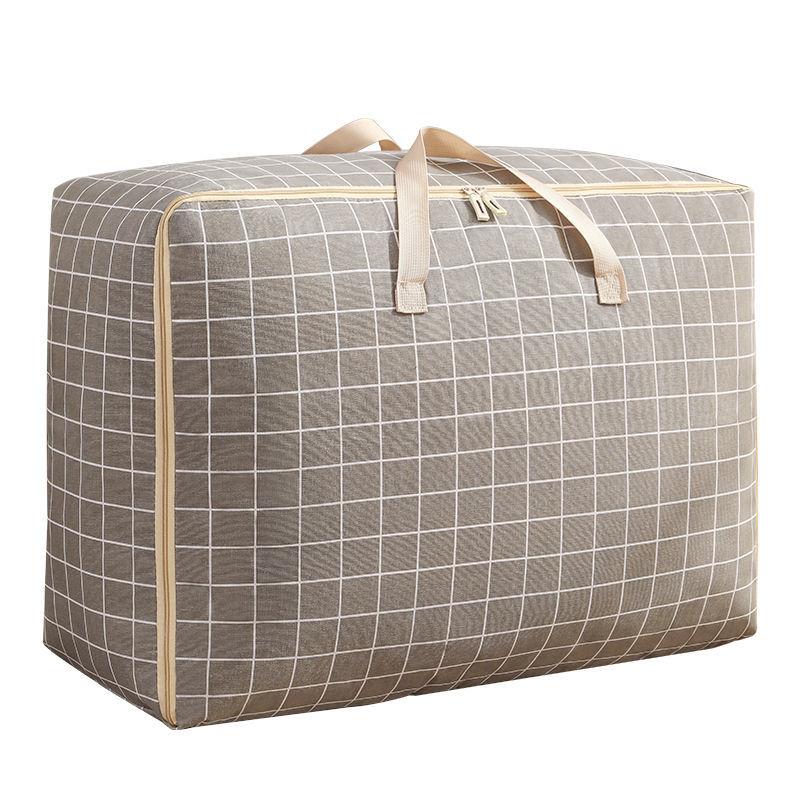 Thickened Household Large Capacity Portable Storage Bag Zipper Quilt Clothes Storage Bag Student Waterproof Duffel Bag
