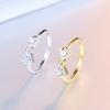 Women Crystal-like Stereoscopic Zircon Ring Finger Ring Ornament Gift