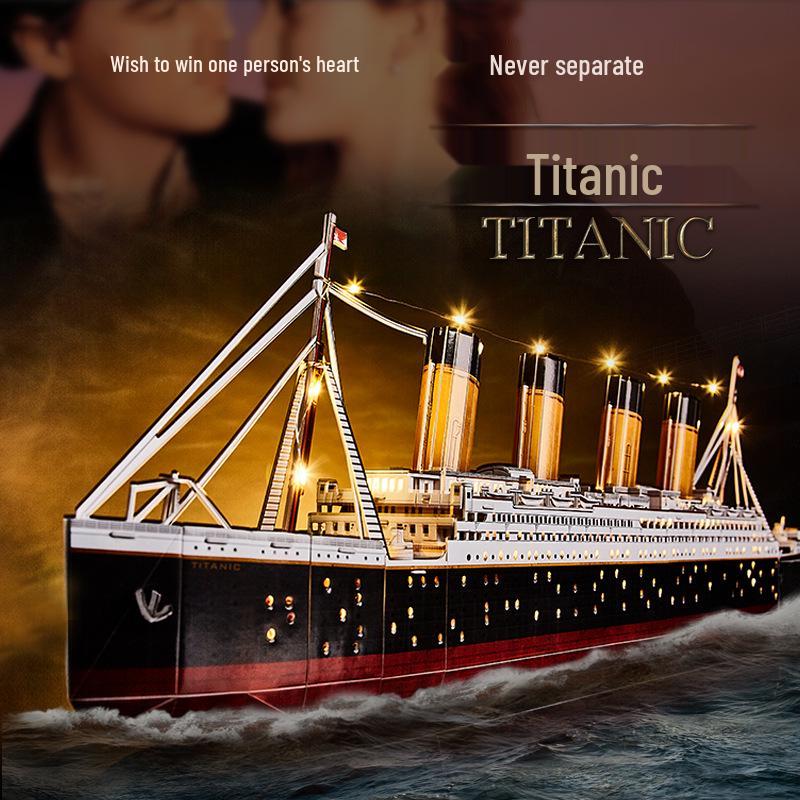 

Titanic 3D Jigsaw Puzzle Ship Model - Handmade Gift for Girlfriend
