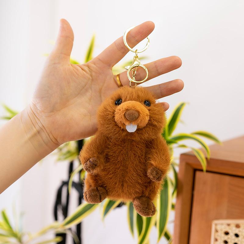 Roaring Groundhog Plush Toy Backpack Nutria Doll Children's Pillow Birthday Gift