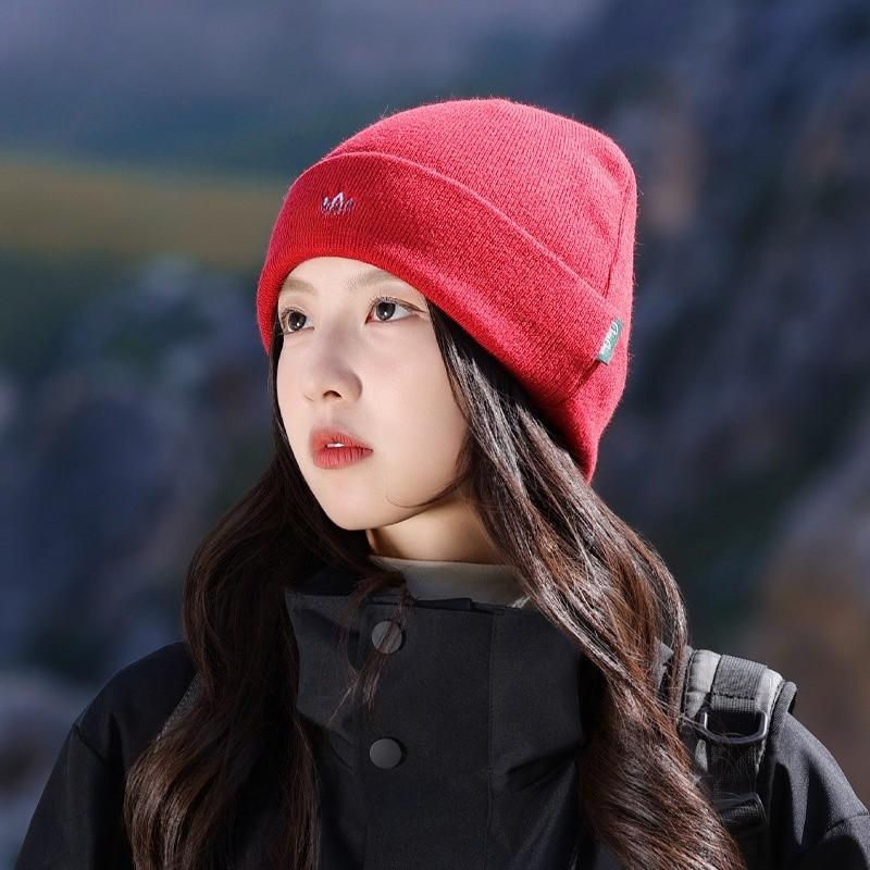 Knitted Winter Beanie Hat For Women Warm Casual For Outdoor Activities