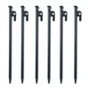 1/4/6Pcs 20/25/30/40CM Steel Tent Stake Heavy Duty Outdoor Hiking Camping Tent Tarp Canopy Windproof Ground Spike Nail Metal Tent Peg