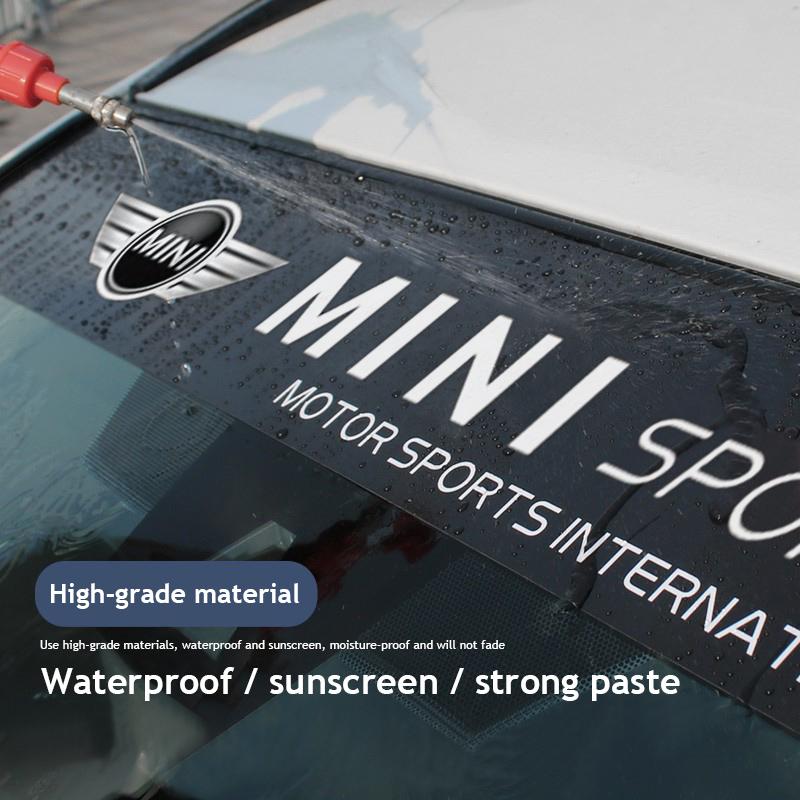 Car Front Rear Windshield Decoration Sticker For BMW Mini Works Cooper F54 F55 F56 F57 F60 R50 R52 R53 R55 R56 R57 R58 R59 R60