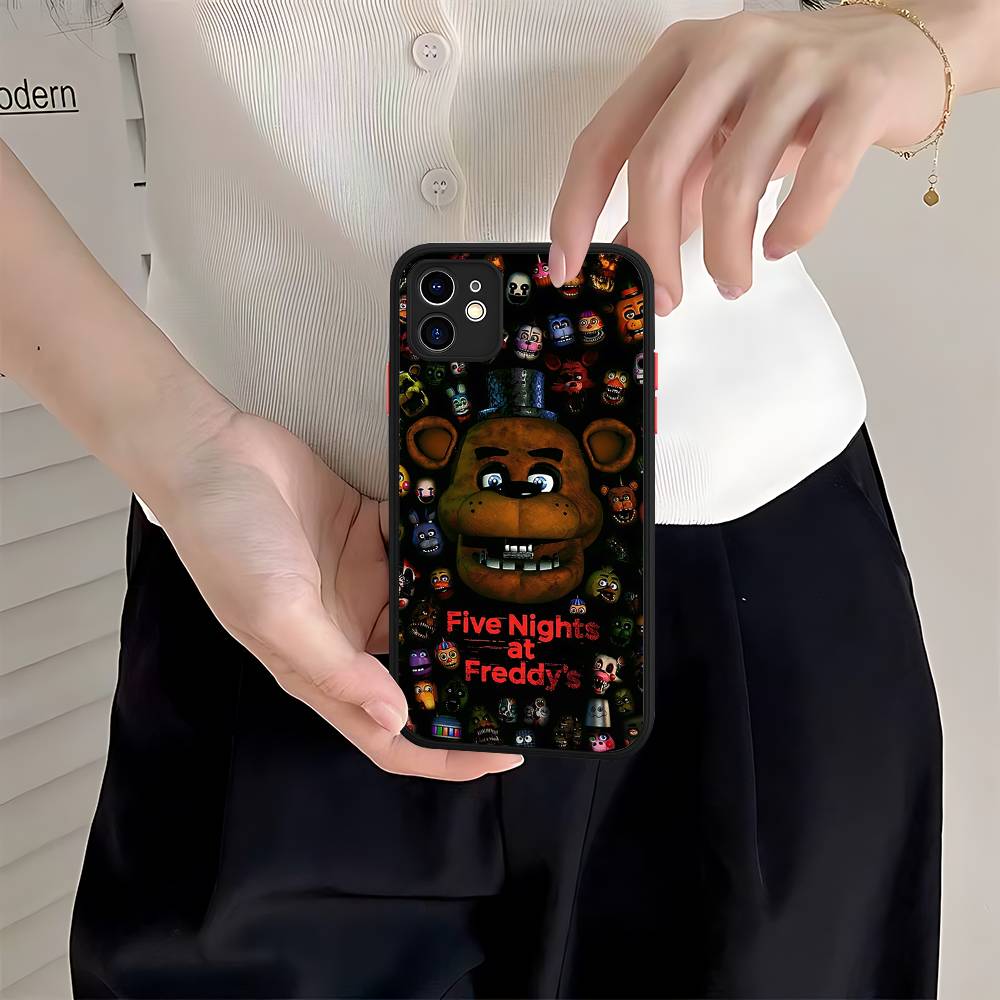 Five-Nights-At-Freddys Phone Case For IPhone 16 15 14 11 12 13 Pro Max Plus 12 XS Max Back Cover Matte Case