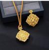 Vintage Ruyi Necklace: Diamond-Set Gold Pendant with Court-Style Safety Lock