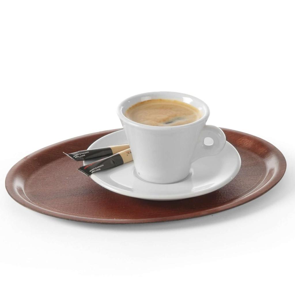 Wooden Anti-Slip Waiter Tray - Oval