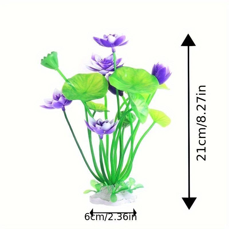 Artificial Water Plant Fish Tank Decoration Landscaping Aquarium Decoration Fake Water Plant Lotus