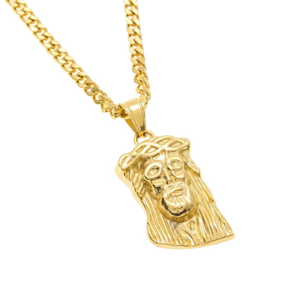 Hip Hop Gumeng Stainless Steel Real Gold Electroplating Wings Angel Pendant Necklace Niche Accessories