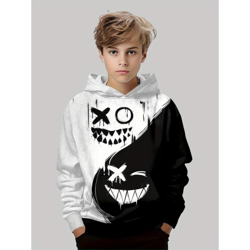 Kinderkleidung Hoodies Langarm Kinder Sweatshirt Kreativer Druck Lässige Mädchen Sommerkleidung Jungen Tops Kinderkleidung