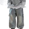 Trendy Children's Spring/Autumn Jeans - Cool, Casual, Loose Straight-Leg Overalls