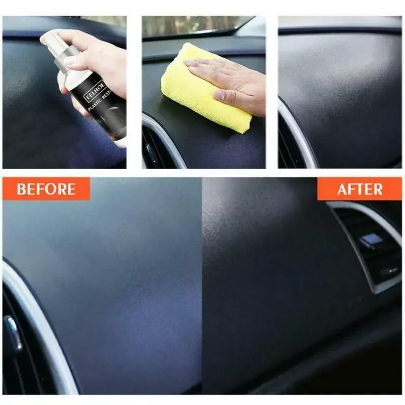 Car Plastic Restorer Ceramic Coating 2-3 Years Long-Lasting Protect Repair Whitening Black Shine Plastic Trim & Rubber Care