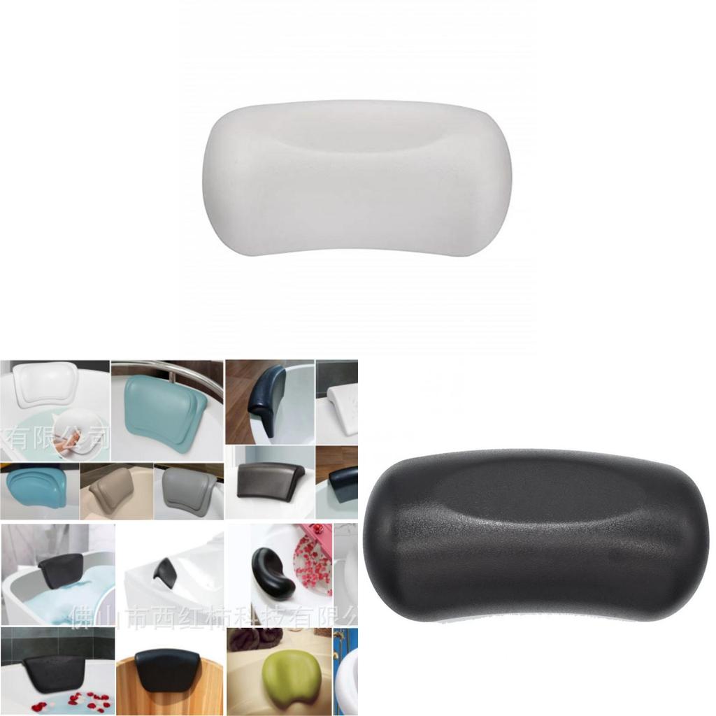 Waterproof Bath Pillow With Suction Cups For Spa And Home Bathroom Use