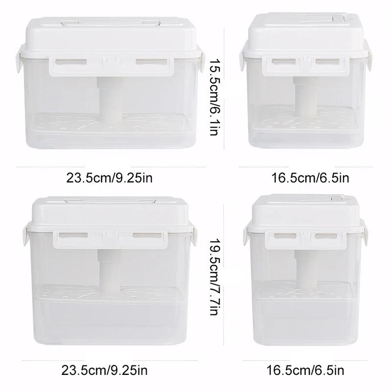 4/5L Pickle Jar with Press Plate Leakproof Kitchen Organizer Bins For Gherkin Sauerkraut Olive And Kimchi Storage Container