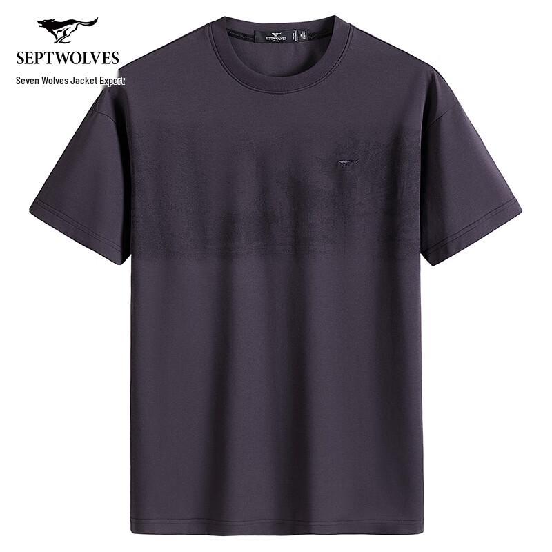 Septwolves Men s 7A Antibacterial Cool-Touch Printed Round Neck Short Sleeve T-Shirt 175/92A