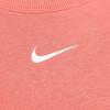 Nike logo pullover crewneck long-sleeve sweatshirt for women in pink