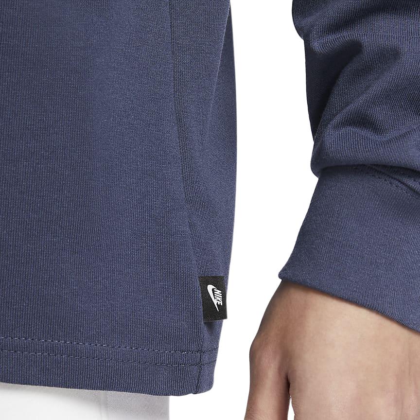 Nike Sportswear Premium Essentials Solid Color Casual Pullover Loose Fit Crew Neck Long Sleeve Drop Shoulder T-Shirt Men Tops DO7391-437