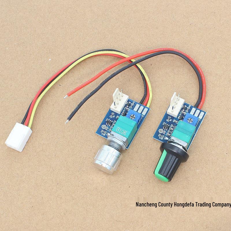 DC12V Manual PWM Fan Speed Controller with Switch, 4-Wire, Noise Reduction, 3A