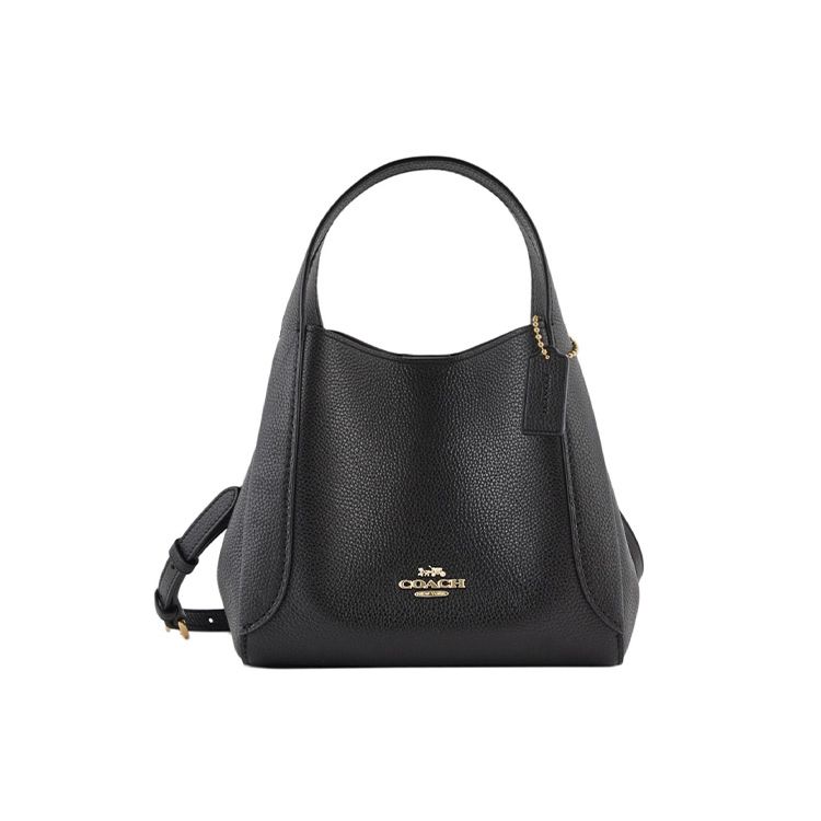 

Coach Hadley Removable Shoulder Strap Polished Pebble Leather Basket Tote Bag Women tote Black 78800-GDBLK Basic Set (Bag+Dust Bag)