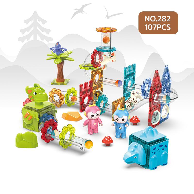 

Variety Of Color Window Magnetic Sheet Diy Build Dinosaur Paradise Magnetic Building Block Magnet Children, Assemble Toys