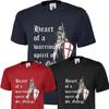 TShirt St Georges Day Heart Of British Warrior Unisex Unisex Unisex Kid Tee Tops uk