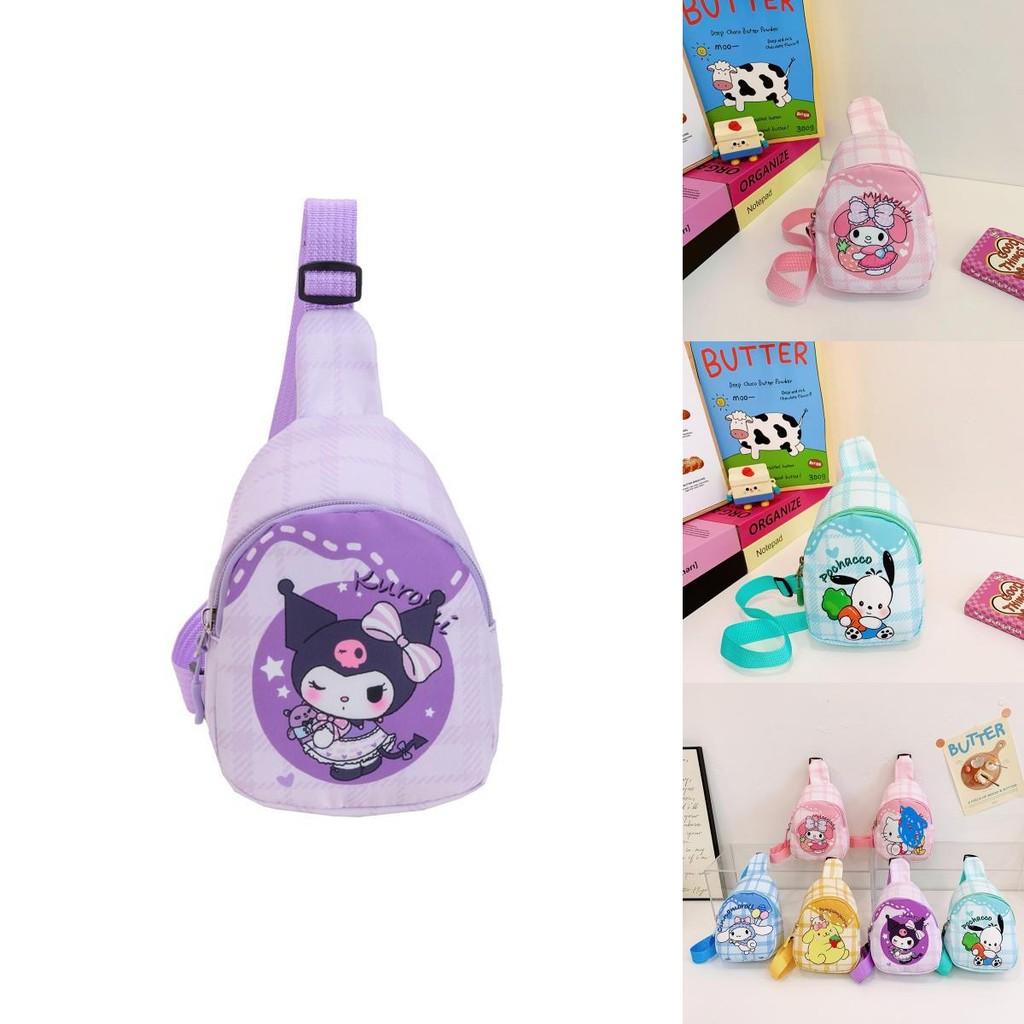 Cute Cartoon Children's Backpack For Girls With Kt Cat And Melody Print Lightweight Design