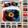1PC Music, Guitar Theme Bedding Quilt Set Quilt Cover Pillowcase Home Decoration Birthday Gift (1 * Duvet Cover + 2 * Pillowcase, Without Core)