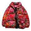 Flower Padded Jacket Couple Winter New Thickened Short Warm Thickened Jacket