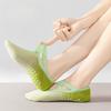 Gradient Color Yoga Socks for Women Girl Non-slip Grip Floor Pilates No-show Yoga Socks Barre Dance Fitness Training Sport Socks