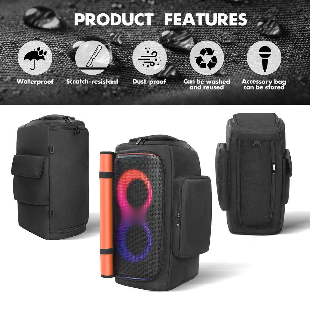 Dust Cover For JBL Partybox110 And 120 Speakers Waterproof Protective Case In Black Keeps Your Sound System Safe From Dust