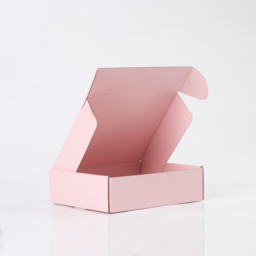 5 PCS Pink Shipping Boxes Pink Corrugated Cardboard Mailer Boxes Bulk for Packaging Small Business Mailing Gift
