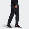 Adidas Originals Checkered Knit Sports Pants Men Bottoms Black GD9347