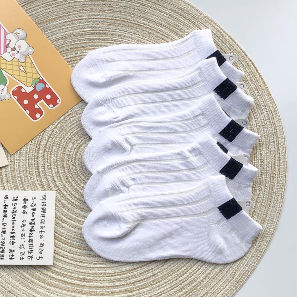 Summer White Mesh Children Cotton Socks Boys Girls Sports socks Spring Baby Skin-friendly Cotton socks 5Pairs