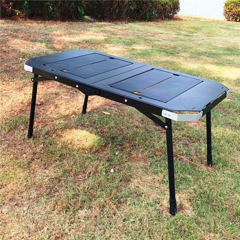 OEING Outdoor Folding Aluminum Alloy Tactical Picnic Table